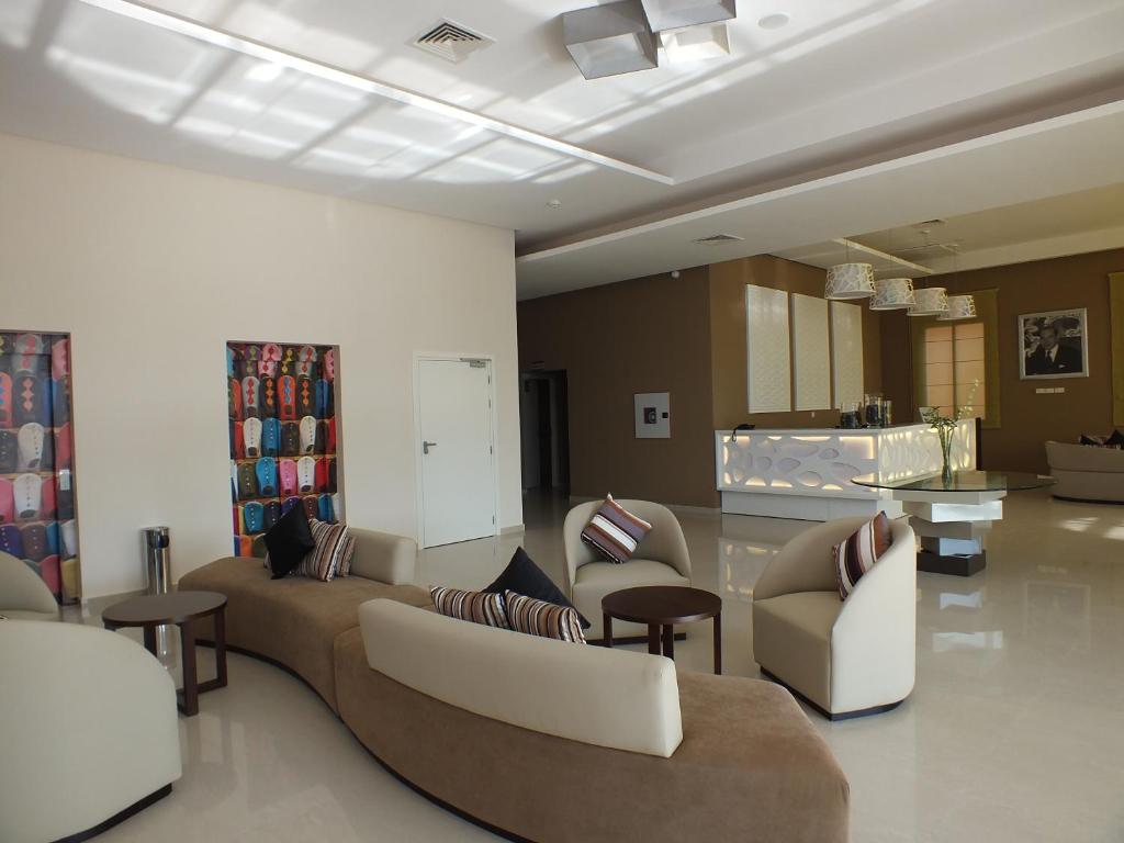 O zonă de relaxare la Hotel Relax Marrakech