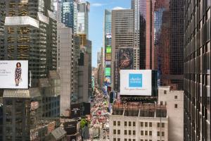 Cảnh New York hoặc tầm nhìn thành phố từ khách sạn