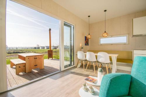Balkón nebo terasa v ubytování Cumbuco - Ecohuisjes Terschelling