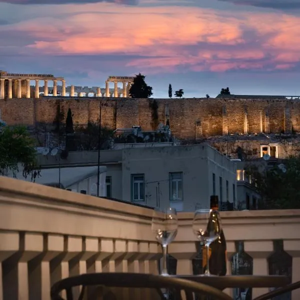 Acropolis Apartment with a unique view, hotel v Aténach