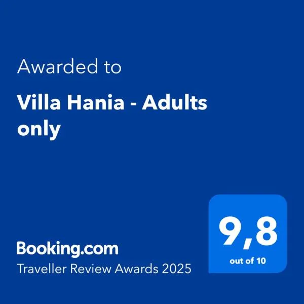 Villa Hania - Adults only, hotell Sides